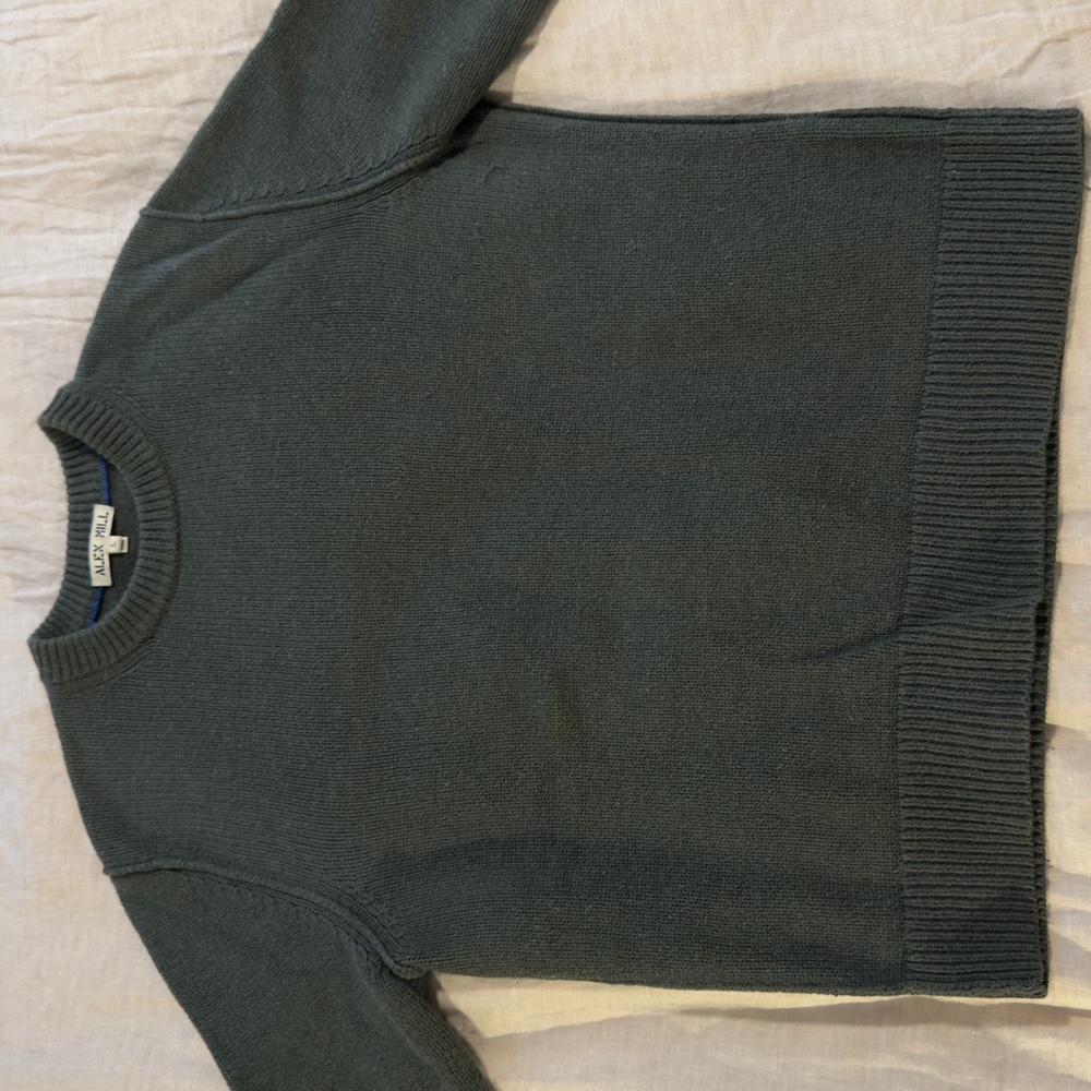 Alex Mill Dark Green Crewneck Sweater